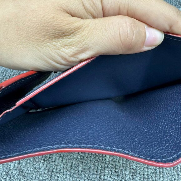 Authentic Louis Vuitton Victorine Navy Monogram Leather Wallet - Picture 14 of 15